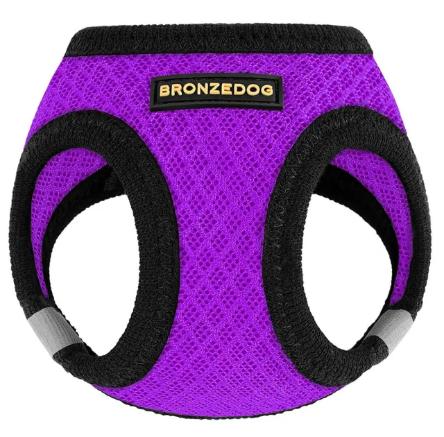 Шлея BronzeDog Mesh Vest для собак, сітчастий нейлон, фіолетовий, 43-53 см