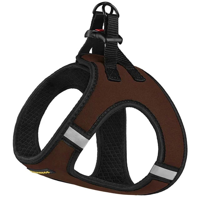 Шлея BronzeDog Sport Vest для собак з нейлону, неопрену і 3D сітки, коричневий, 34-42 см