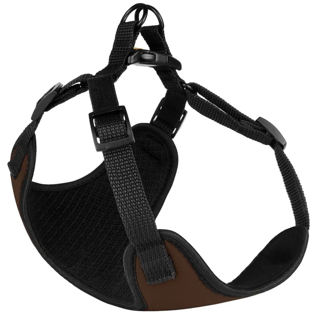 Шлея BronzeDog Sport для собак з неопрена, коричневий, 40-46 см