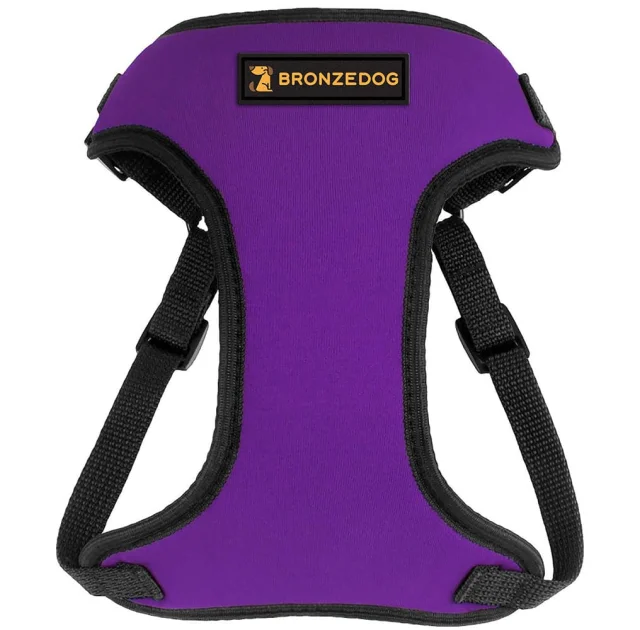 Шлея BronzeDog Sport для собак з неопрена, фіолетовий, 35-38 см
