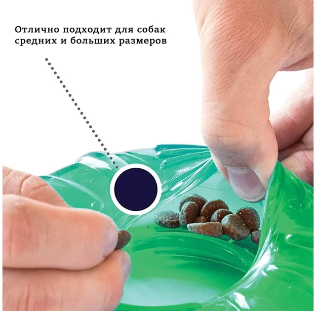 Игрушка для собак Petstages Orka Колесо, зелёная, 15.2×15.2×5 см