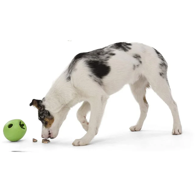 Игрушка для собак West Paw Rumbl Small Jungle Green, для лакомств, зелёная, 8 см