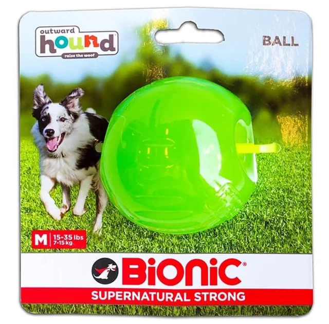 Игрушка Bionic Opaque Ball мяч, средний, для собак 7-16 кг, зелёный, 6.7 см