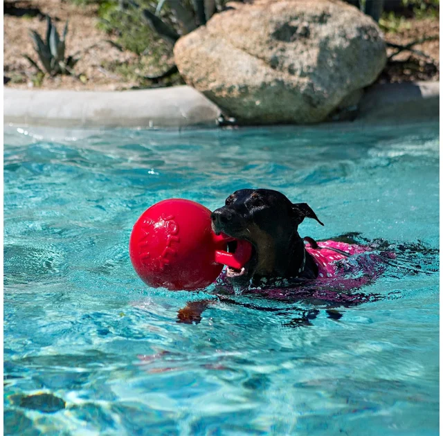 Іграшка Jolly Pets Tug-n-Toss гиря, дуже велика, для собак від 40 кг, червона, 28 см