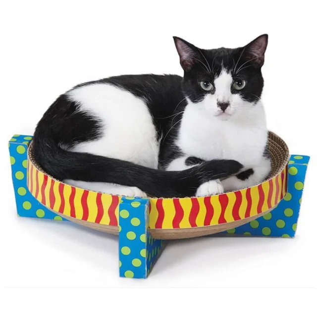 Игрушка-дряпалка для кошек Petstages круглая, 34×34×10 см