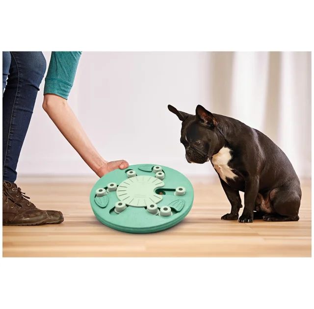 Интерактивная игрушка для собак Nina Ottoson Ребус, зелёная, 34.5×5 см