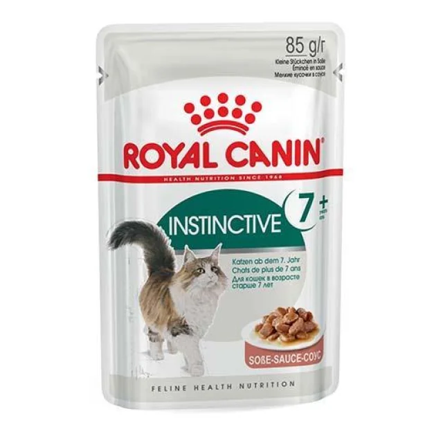 Вологий корм Royal Canin Instinctive 7 + для кішок від 7 років, шматочки в соусі, 85 г