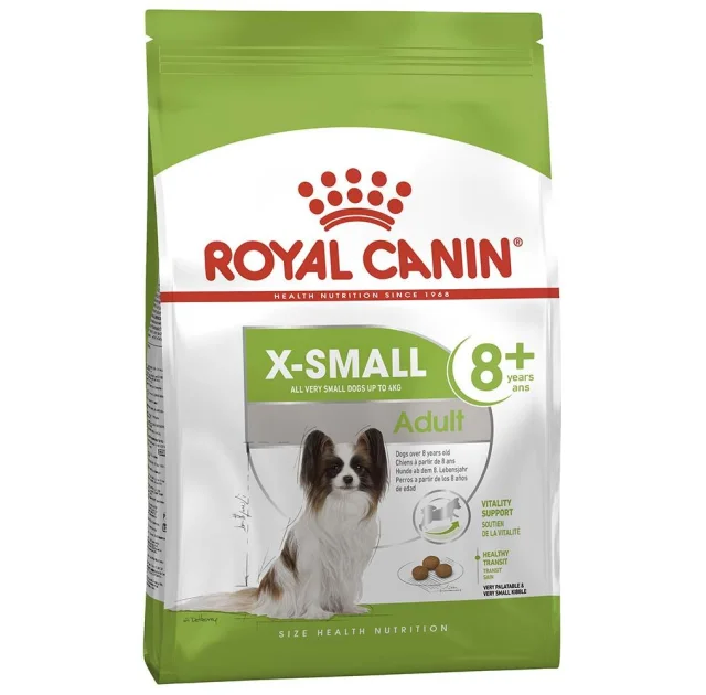Сухий корм Royal Canin X-Small Adult 8+ для собак мініатюрних порід від 8 років, 500 г