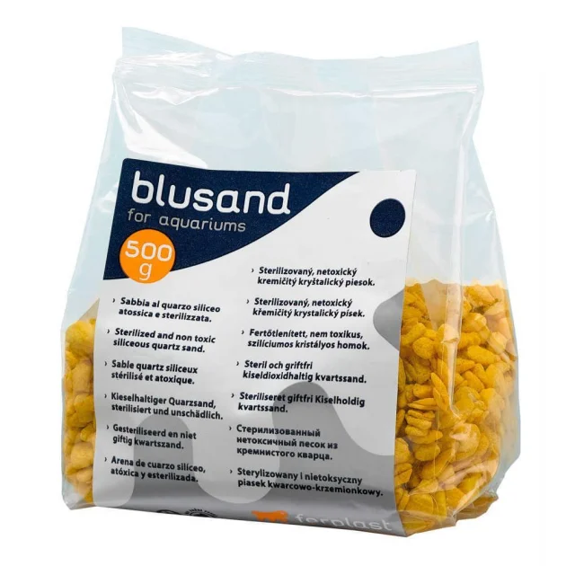 Кварцовий пісок Ferplast Blusand Yellow для акваріума жовтий, 500 г
