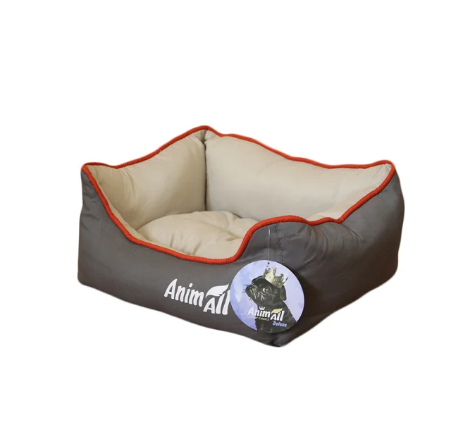 Лежак AnimAll Nena S для собак, серый, 45×35×16 см