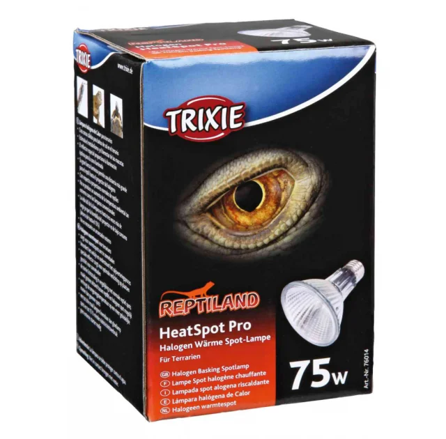 Лампа галлогенная Trixie - Heat Spot Pro для обігріву тераріуму, 81×108 мм, 75 Вт