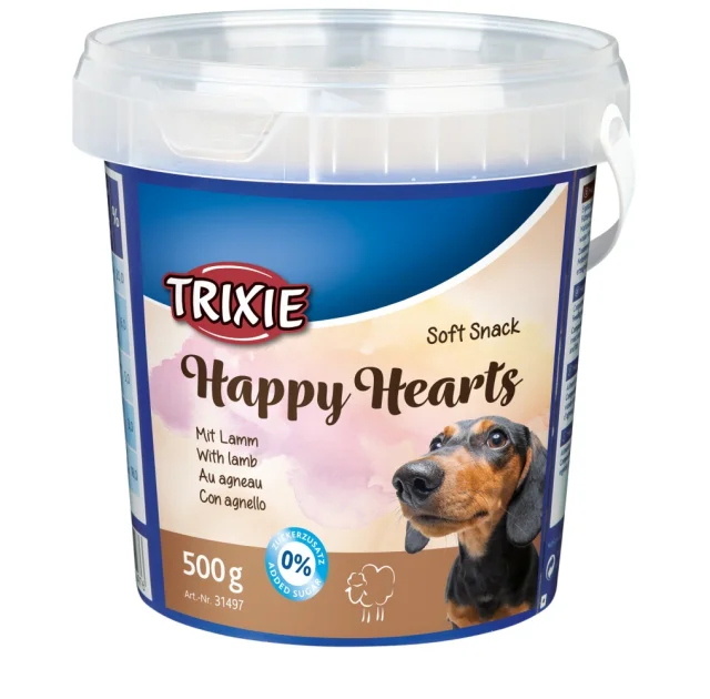 Ласощі Trixie Happy Hearts для собак, ягня з рисом, 500 г
