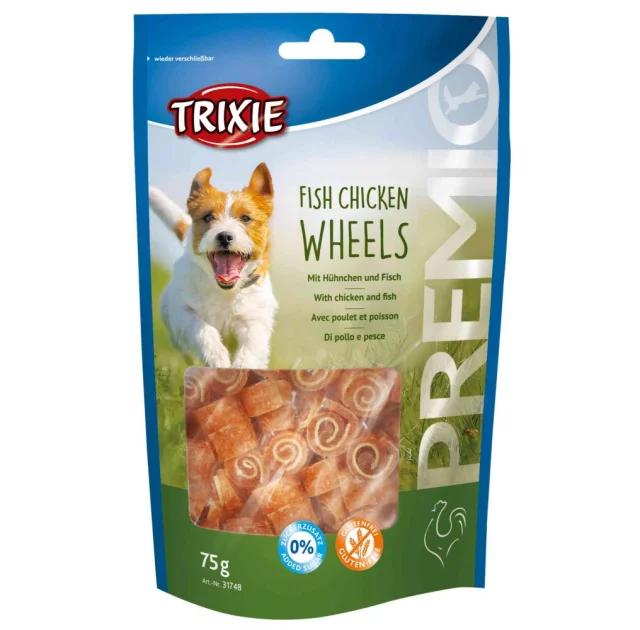 Ласощі Trixie - Fish Chicken Wheels риба з куркою, для собак, 75 г