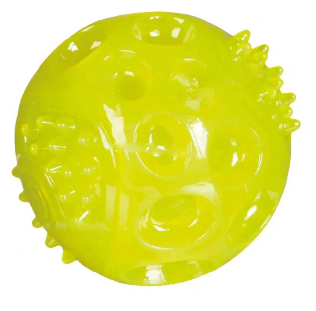 Мяч Trixie для собак, мигающий, резина, 6 см