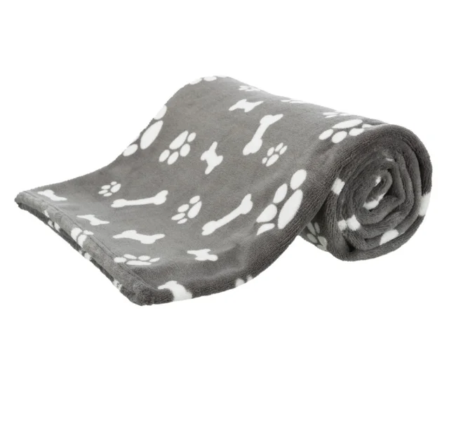 Подстилка Trixie Kenny для собак, плюш, серый, 150×100 см