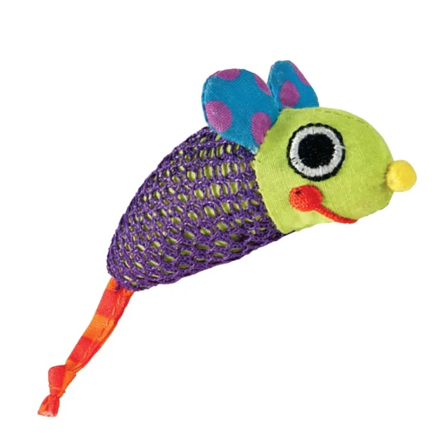 Игрушка для кошек Petstages Мышки с кошачьей мятой, разноцветные, 7 см