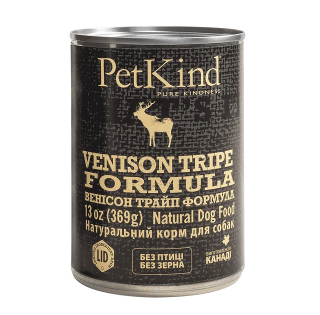 Консерва PetKind Venison Tripe Formula для собак, яловичина/рубець/оленина, 369 г