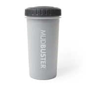 Лапомийка DEXAS MudBuster велика з кришкою, для собак, висота 22 см, діаметр 12 см, світло-сіра