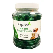 Набор зубных щёток ESPREE Oral Care Fingerbrush для кошек и собак, 50 шт