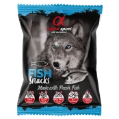 Полувлажное лакомство для собак Alpha Spirit DOG Snacks Fish, кубики с рыбой, 50 г