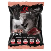 Полувлажное лакомство для собак Alpha Spirit DOG Snacks Liver, кубики с печенью, 50 г