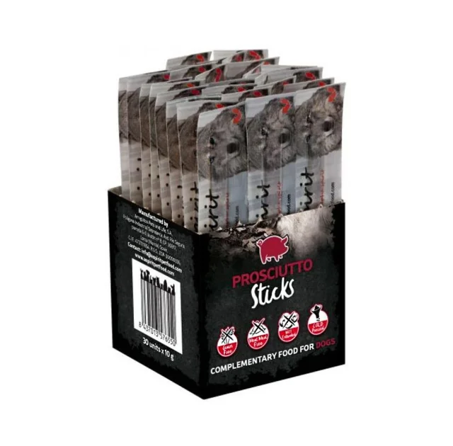 Полувлажное лакомство для собак Alpha Spirit DOG Sticks Prosciutto, палочки с прошутто, 30 шт, 300 г