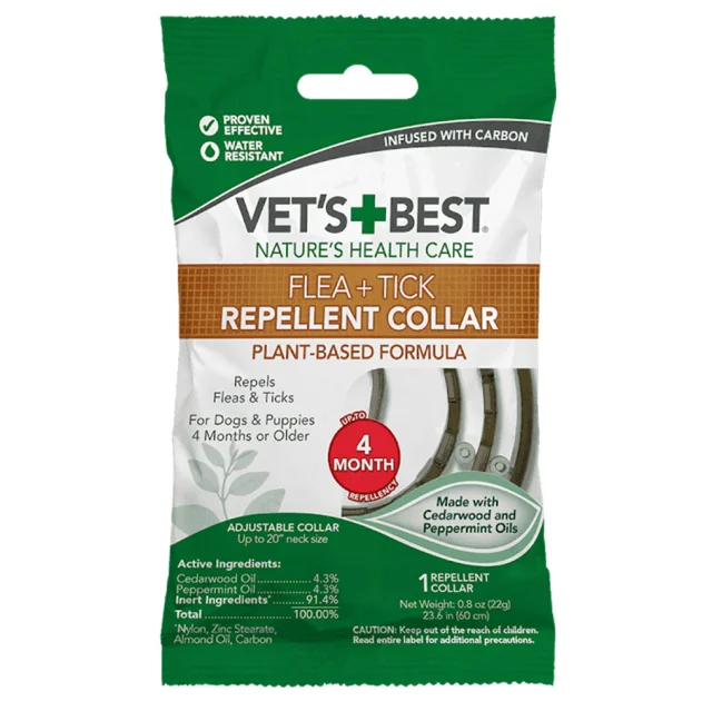 Ошейник VET`S BEST Flea&Tick Repellent Dog Collar от блох и клещей для собак, 60 см