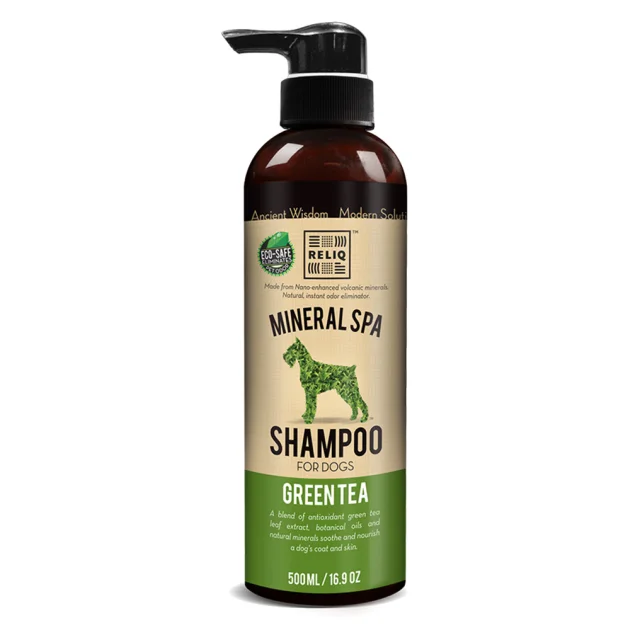 Шампунь RELIQ Mineral Spa Green Tea Shampoo з олією зеленого чаю, для собак, 500 мл