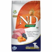 Беззерновой сухой корм Farmina N&D, для щенков мелких пород, ягнёнок с тыквой и черникой, 2.5 кг