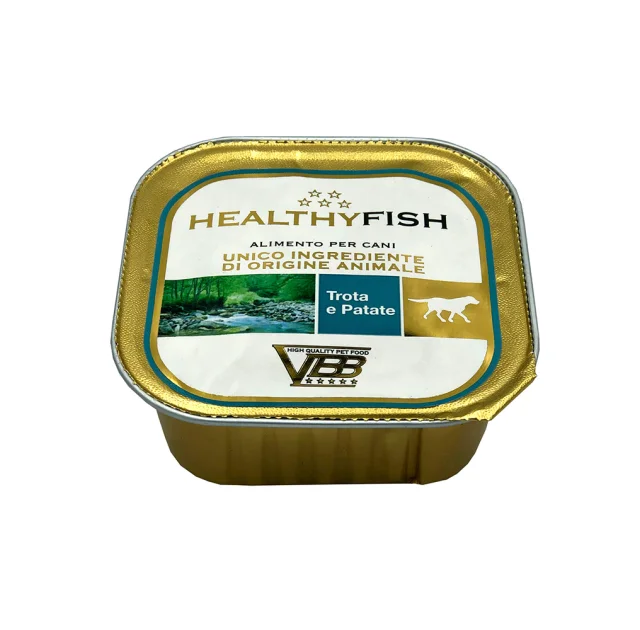 Консерва Healthy Meat монопротеиновая, паштет с форелью и картофелем, для собак, 150 г