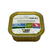 Консерва Healthy Meat монопротеиновая, паштет с крольчатиной и рисом, для щенков, 150 г
