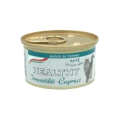 Консерва Healthy Irresistibili Capricci для вибагливих котів, паштет з тунцем, 85 г