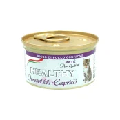 Консерва Healthy Irresistibili Capricci для вибагливих кошенят, паштет з курятиною та яйцями, 85 г