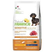 Корм Natural Trainer Dog Sensitive Small&Toy для взрослых собак мелких пород, ягнёнок и цельные злаки, 7 кг