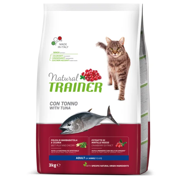 Корм Trainer Natural Super Premium для дорослих кішок у віці від 1 року, з тунцем, 3 кг