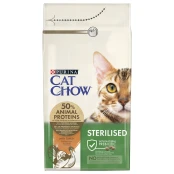 Сухий корм Purina Cat Chow Sterelized, для стерилізованих котів, з індичкою, 1.5 кг