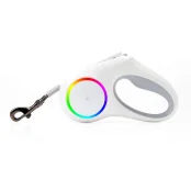 Повідець-рулетка Petkit Travel Go Shine Pet Leash для собак, з підсвічуванням, сірий, до 50 кг, 3 м