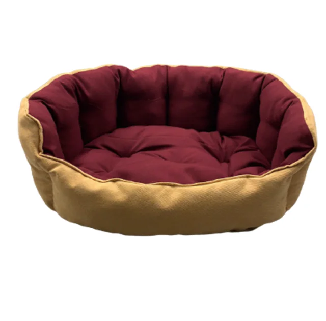 Лежанка AnimAll Royal DeLuxe M ORANGE для собак і котів, помаранчева, 53×47×21 см