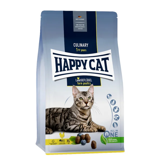 Сухий корм Happy Cat Culinary Land Geflügel для дорослих котів великих порід, зі смаком птиці, 300 г