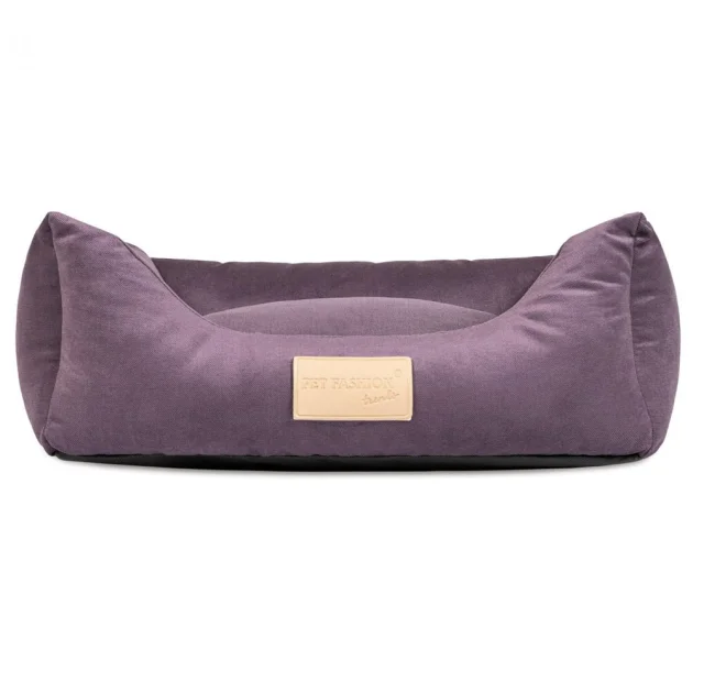 Лежак Природа, Molly №1 для кошек, фиолетовый, 52 × 40 × 17 см