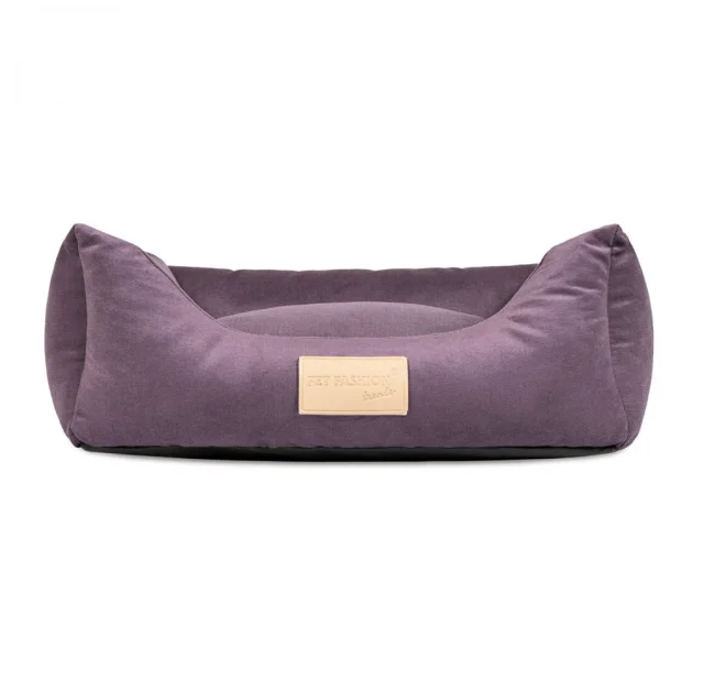 Лежак Природа, Molly №2 для кошек, фиолетовый, 62×50×19 см