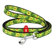 Поводок Waudog Nylon для собак, рисунок Авокадо, нейлоновый, 10 мм/122 см