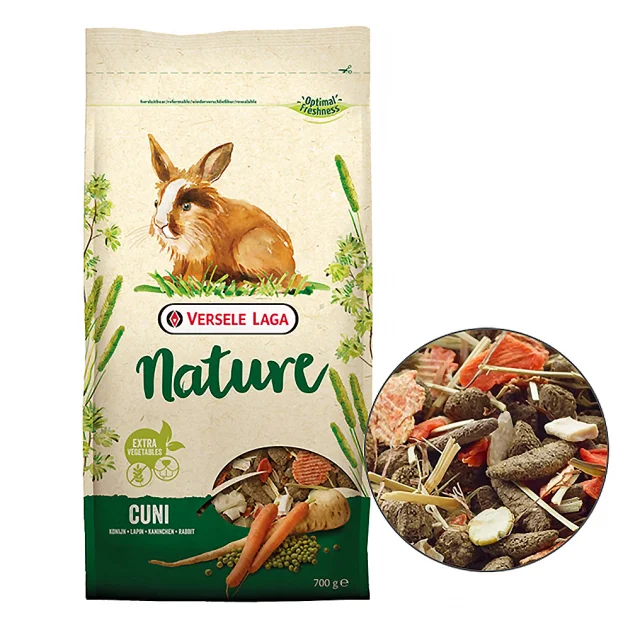 Беззерновой корм Versele-Laga Nature Cuni суперпреміум, для кроликів, 9 кг