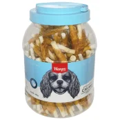 Лакомство Wanpy Chicken Jerky & Rawhide Twists палочка с вяленой курицей, для собак, 800 г