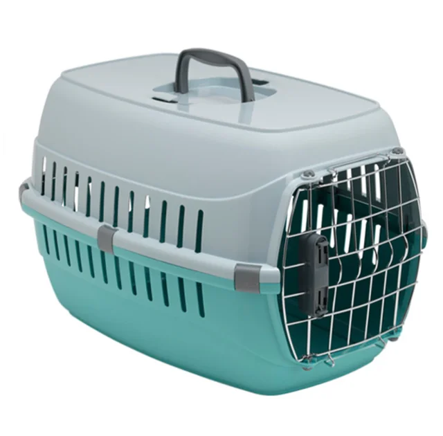 Переноска Moderna Road Runner 1 для кошек и собак, металлическая дверца с замком, акварель, 49×32×30 см