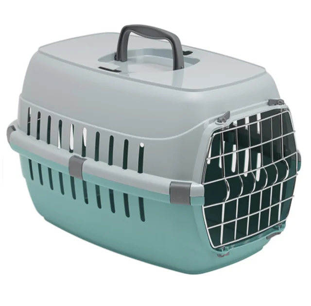 Переноска Moderna Road Runner 1 для кошек и собак, металлическая дверца, акварель, 49×32×30 см
