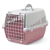 Переноска Savic Trotter 2 для собак и кошек, розово-серый, 56×37.5×33 см