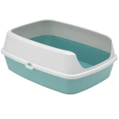 Туалет c бортиком Moderna Maryloo для кошек, открытый, с бортиком, акварель, 50.2×38.4×16.1 см