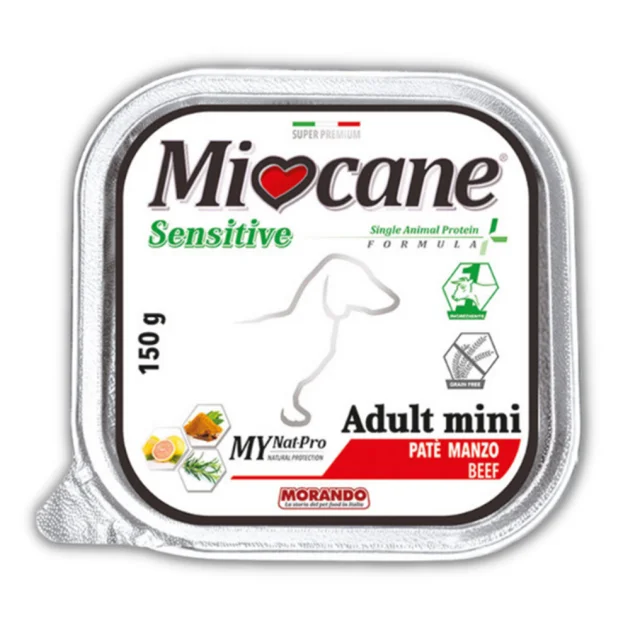 Монопротеїновий беззерновий вологий корм Morando MioСane Sensitive Monoprotein для собак, яловичина, 150 г