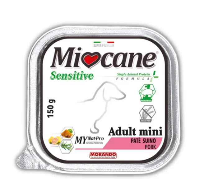 Монопротеиновый беззерновой влажный корм Morando MioСane Sensitive Monoprotein для собак, прошутто, 150 г
